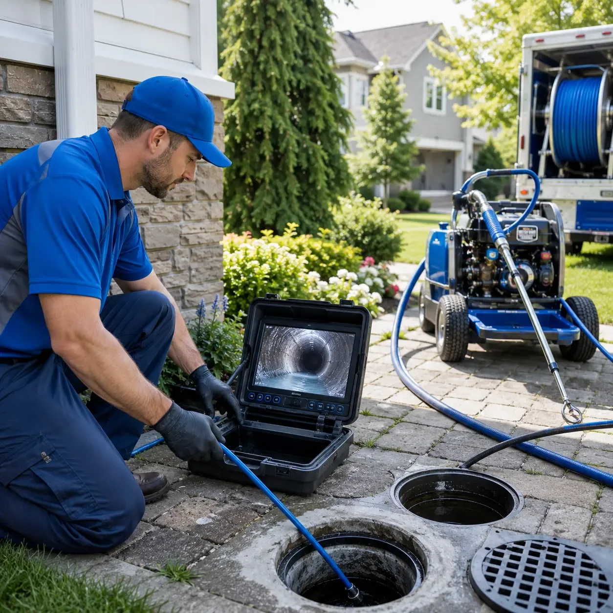 Outdoor drain cleaning professionals serving Big Bay, MI