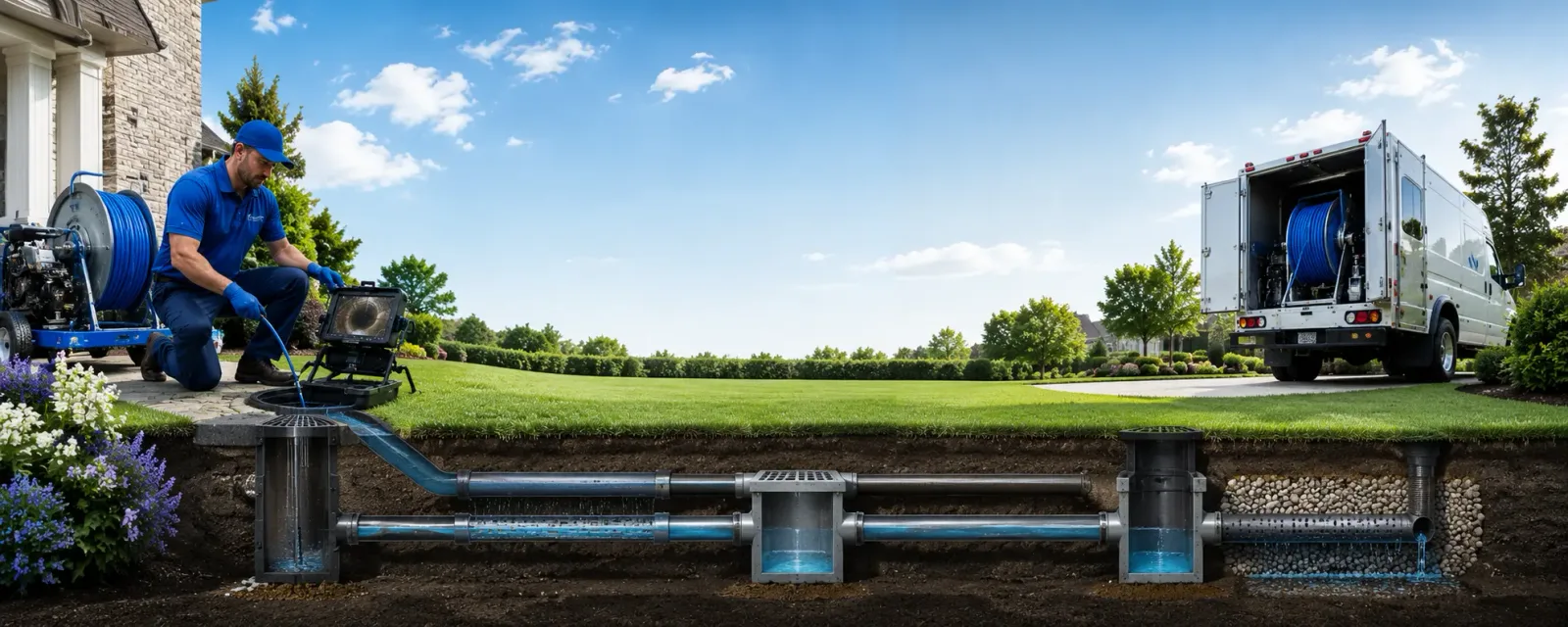 Outdoor drain cleaning information for Big Bay, MI